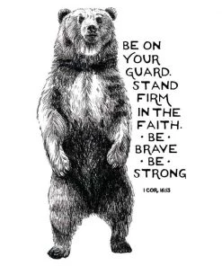 Hope Outfitters Youth Be Brave Bear Tee