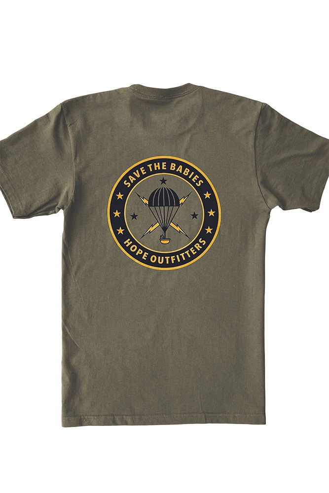Hope Outfitters WOMEN'S Save The Babies Parachute Tee 1 Hope Outfitters WOMEN'S Save The Babies Parachute Tee