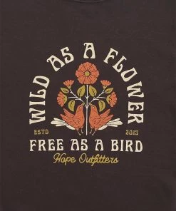 Hope Outfitters Wild As A Flower Crewneck Sweatshirt WOMEN'S 6 Hope Outfitters Wild As A Flower Crewneck Sweatshirt WOMEN'S