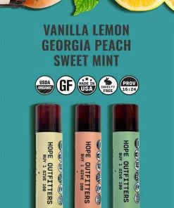 Hope Outfitters 3-Pack Variety Organic Lip Balm
