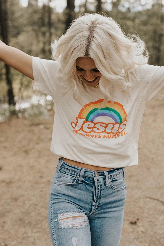 Hope Outfitters Vintage Rainbow Tee WOMEN'S 2 Hope Outfitters Vintage Rainbow Tee WOMEN'S