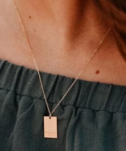 Hope Outfitters Blessed Mama Rectangle Necklace WOMEN'S