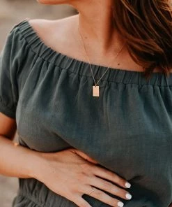 Hope Outfitters Blessed Mama Rectangle Necklace WOMEN'S