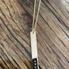 Hope Outfitters Chosen Vertical Skinny Bar Necklace WOMEN'S