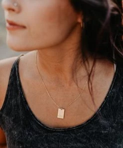 Hope Outfitters Dearly Loved Rectangle Necklace 9 Hope Outfitters Dearly Loved Rectangle Necklace