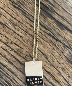Hope Outfitters Dearly Loved Rectangle Necklace