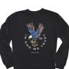 Hope Outfitters Eagle God We Trust Crewneck Sweatshirt WOMEN'S