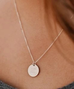 Hope Outfitters Faith Over Fear Disc Necklace WOMEN'S