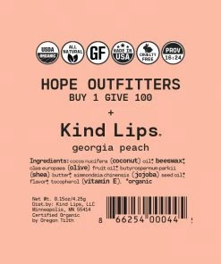 Hope Outfitters Organic Lip Balm Organic Georgia Peach Lip Balm