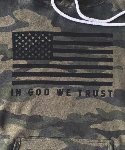 Hope Outfitters In God We Trust Camo Hoodie