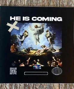 Hopeoutfitters He Is Coming Sticker Stickers