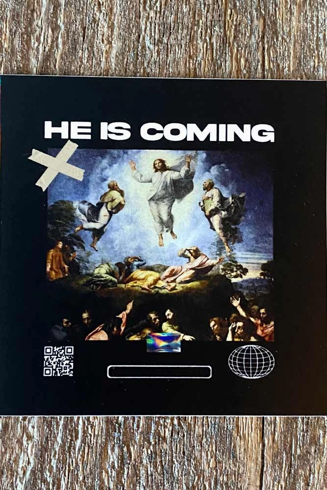 Hopeoutfitters He Is Coming Sticker Stickers 2 Hopeoutfitters He Is Coming Sticker Stickers