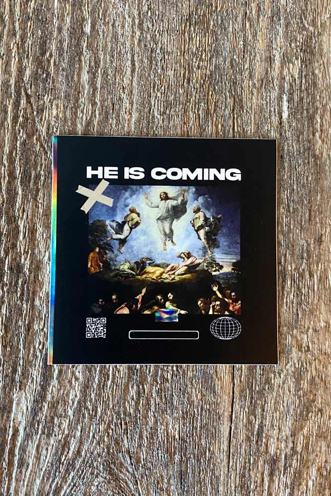 Hopeoutfitters He Is Coming Sticker Stickers 1 Hopeoutfitters He Is Coming Sticker Stickers