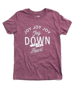 Hope Outfitters Toddler Joy Down In My Heart Maroon Tee KIDS