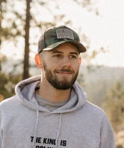 Captuer God We Trust Camo Trucker Hat MEN'S