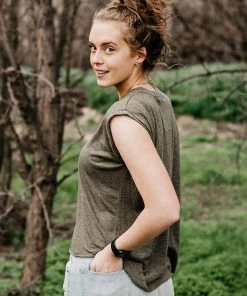 Hope Outfitters Always. Only. Jesus. Flowy Rolled Cuff Tank