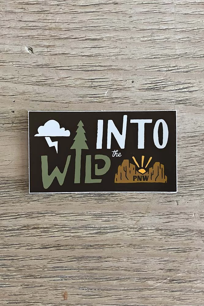 Hopeoutfitters Into The Wild PNW Sticker Stickers 1 Hopeoutfitters Into The Wild PNW Sticker Stickers