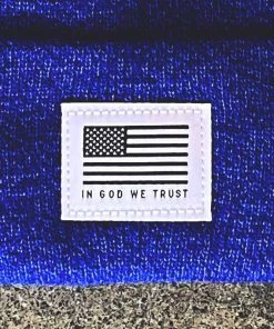 Captuer Royal Blue God We Trust Beanie
