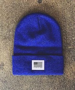 Captuer Royal Blue God We Trust Beanie
