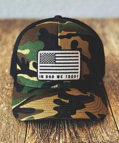 Captuer God We Trust Camo Trucker Hat MEN'S