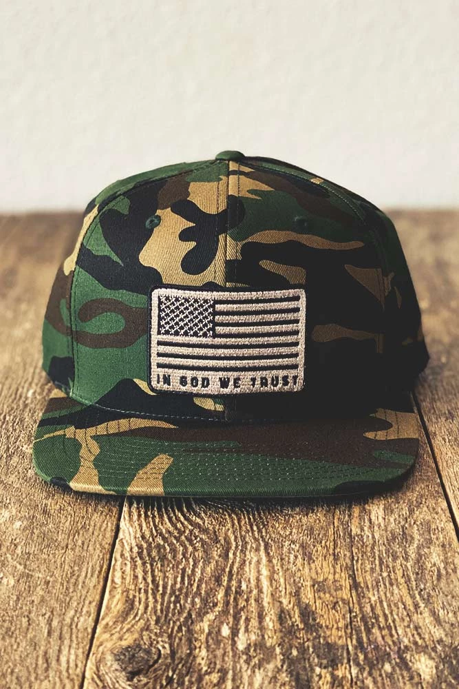Captuer God We Trust Camo Hat MEN'S 1 Captuer God We Trust Camo Hat MEN'S