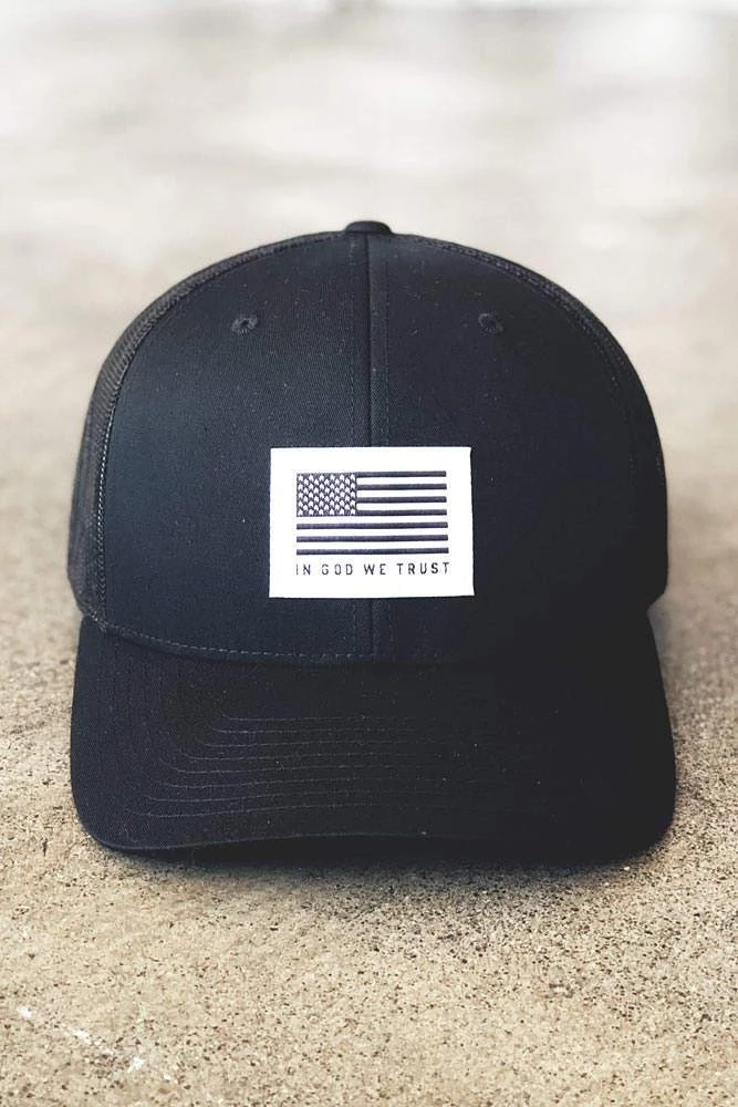 Captuer WOMEN'S God We Trust Trucker Hat 1 Captuer WOMEN'S God We Trust Trucker Hat