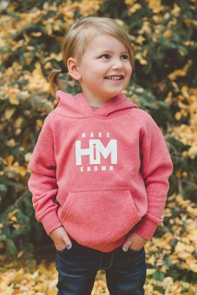 Hope Outfitters KIDS Pomegranate Toddler Make HiM Known Hoodie 3 Hope Outfitters KIDS Pomegranate Toddler Make HiM Known Hoodie