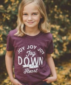 Hope Outfitters KIDS Youth Joy Down In My Heart Tee