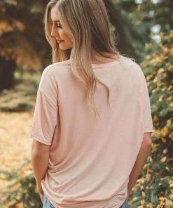 Hope Outfitters Womens Flowy Redeemed Peach Tee