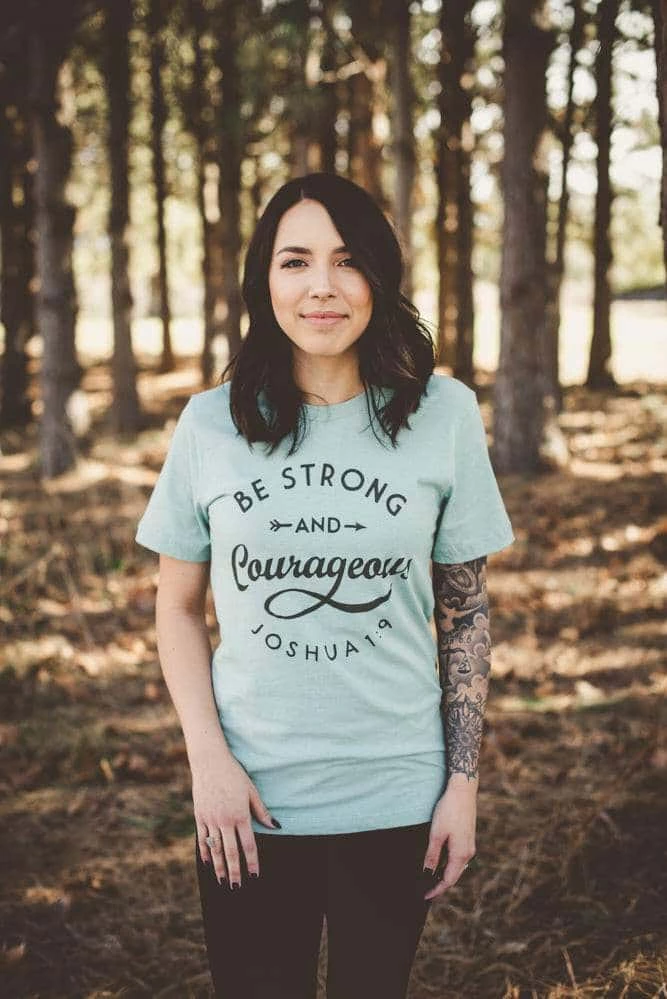 Hope Outfitters WOMEN'S Be Strong & Courageous Tee 3 Hope Outfitters WOMEN'S Be Strong & Courageous Tee