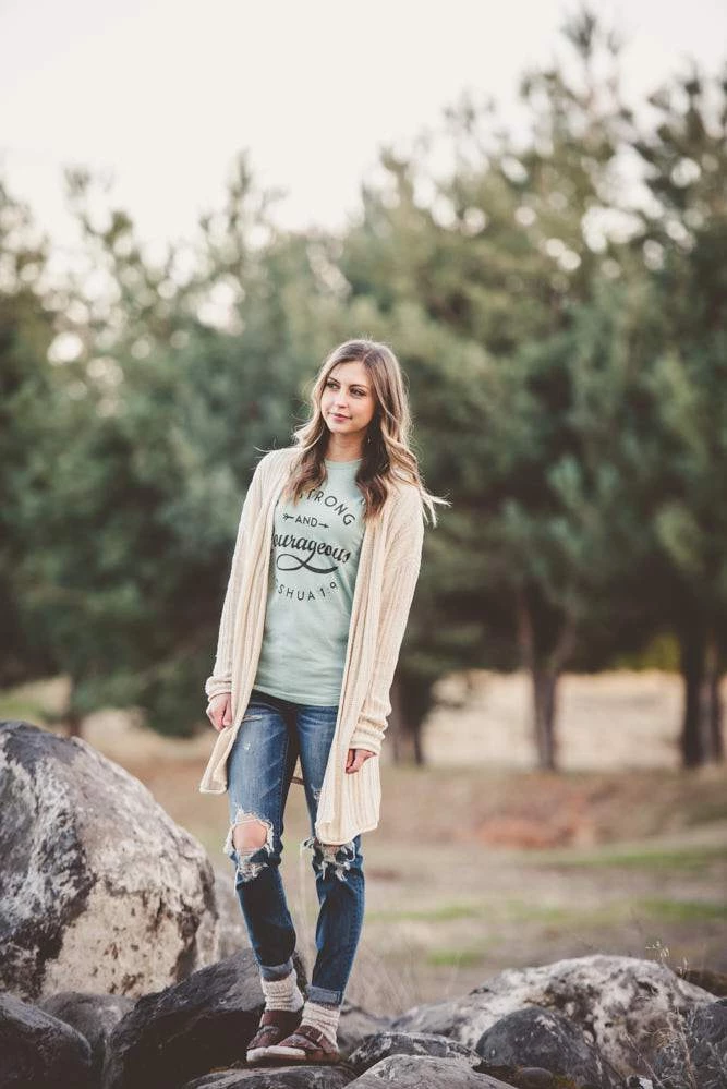 Hope Outfitters WOMEN'S Be Strong & Courageous Tee 6 Hope Outfitters WOMEN'S Be Strong & Courageous Tee