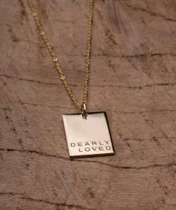 Hope Outfitters Dearly Loved Rectangle Necklace 7 Hope Outfitters Dearly Loved Rectangle Necklace