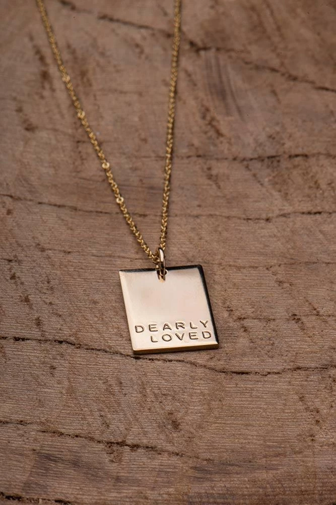 Hope Outfitters Dearly Loved Rectangle Necklace 3 Hope Outfitters Dearly Loved Rectangle Necklace