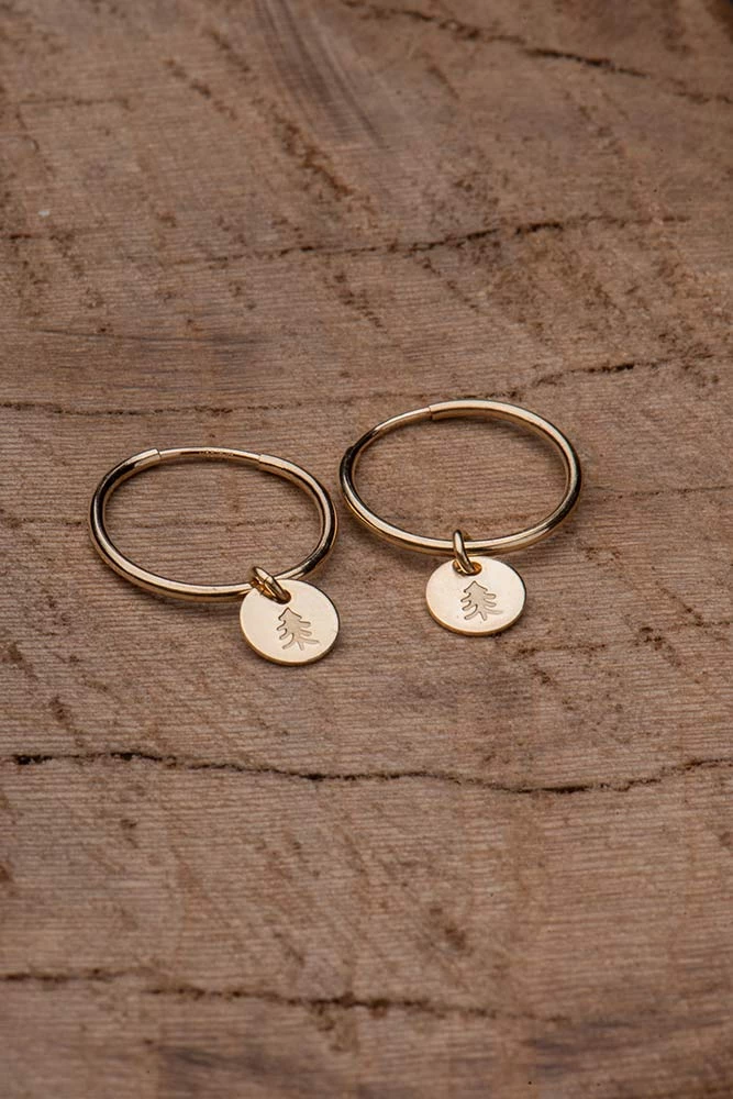 Hope Outfitters WOMEN'S Handmade Hoop Tree Earrings 1 Hope Outfitters WOMEN'S Handmade Hoop Tree Earrings