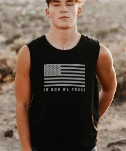 Hope Outfitters Mens In God We Trust Muscle Tank MEN'S