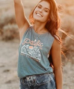 Hope Outfitters Womens Hope PNW Flowy Muscle Tank