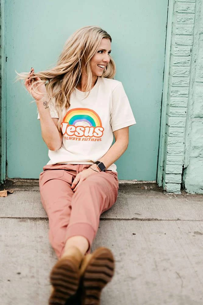 Hope Outfitters Vintage Rainbow Tee WOMEN'S 4 Hope Outfitters Vintage Rainbow Tee WOMEN'S