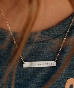 Hope Outfitters Redeemed Horizontal Bar Necklace WOMEN'S