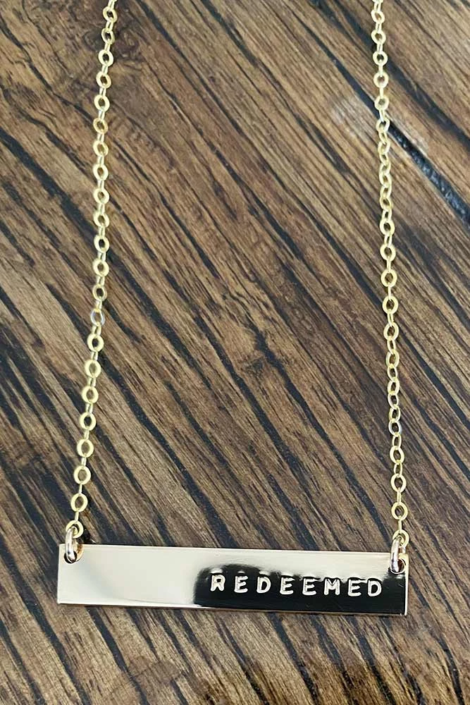 Hope Outfitters Redeemed Horizontal Bar Necklace WOMEN'S 1 Hope Outfitters Redeemed Horizontal Bar Necklace WOMEN'S