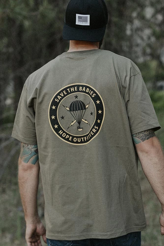 Hope Outfitters WOMEN'S Save The Babies Parachute Tee 2 Hope Outfitters WOMEN'S Save The Babies Parachute Tee