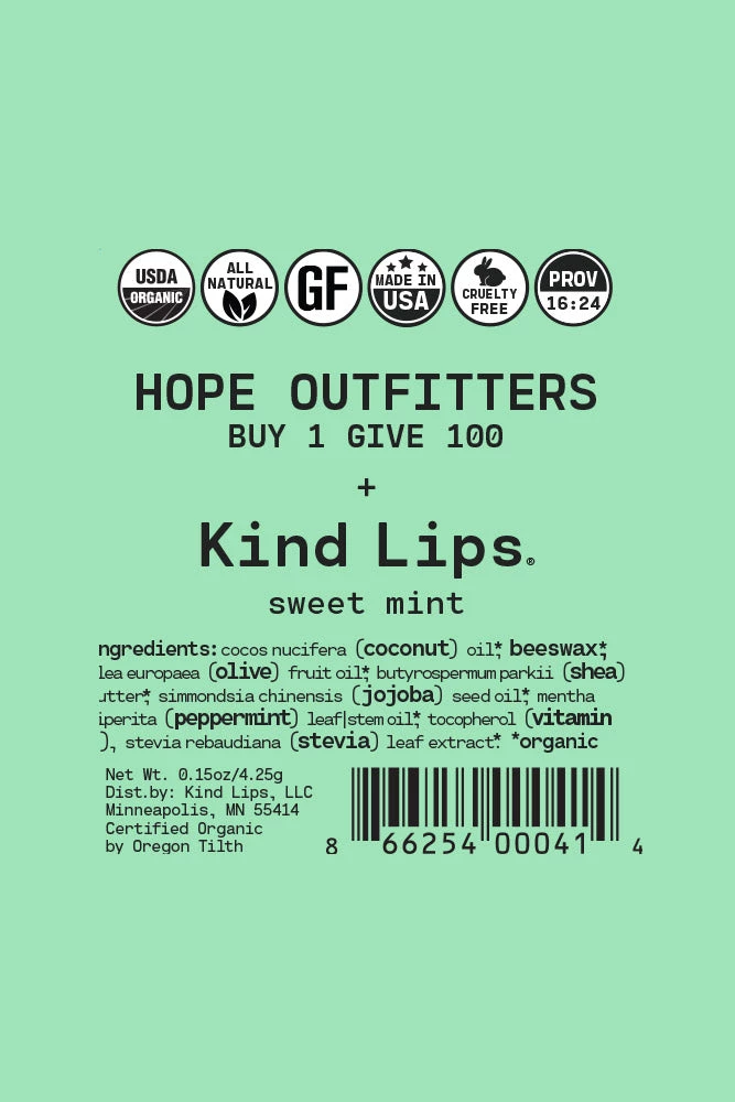 Hope Outfitters Organic Sweet Mint Lip Balm Organic Lip Balm 2 Hope Outfitters Organic Sweet Mint Lip Balm Organic Lip Balm