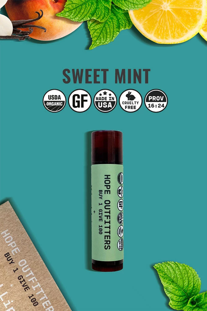 Hope Outfitters Organic Sweet Mint Lip Balm Organic Lip Balm 1 Hope Outfitters Organic Sweet Mint Lip Balm Organic Lip Balm