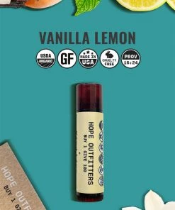 Hope Outfitters Organic Vanilla Lemon Lip Balm Organic Lip Balm