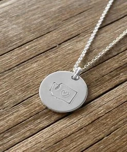 Hope Outfitters JEWELRY Washington Heart Disc Necklace