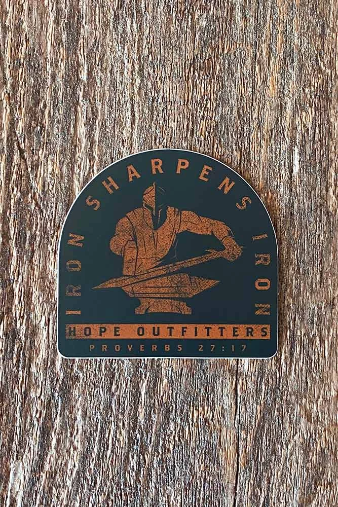 Hopeoutfitters Stickers Iron Sharpens Iron Sticker 1 Hopeoutfitters Stickers Iron Sharpens Iron Sticker