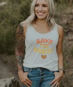 Hope Outfitters Womens Save The Babies Jersey Tank WOMEN'S