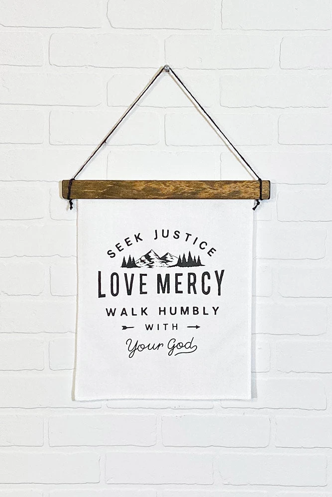 Hopeoutfitters Wall Art Seek Justice & Love Mercy Canvas Wall Banner 1 Hopeoutfitters Wall Art Seek Justice & Love Mercy Canvas Wall Banner