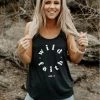 Hope Outfitters WOMEN'S Wild Faith Flowy Racer Tank